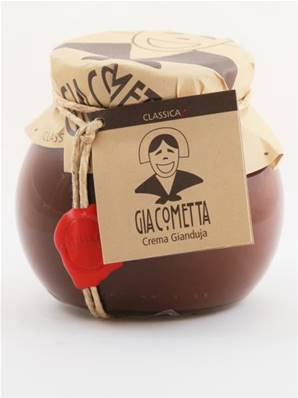Giacometta, crème gianduja (chocolat/noisettes)
