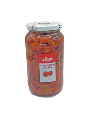 Tomates cerises semi-séchées à l'huile d'olive extra-vierge